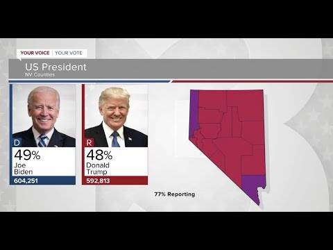 Updated presidential results from Nevada