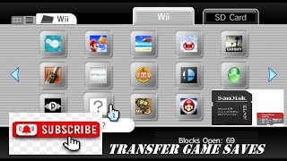 How to download wii game saves to Sd card & put them on your wii!