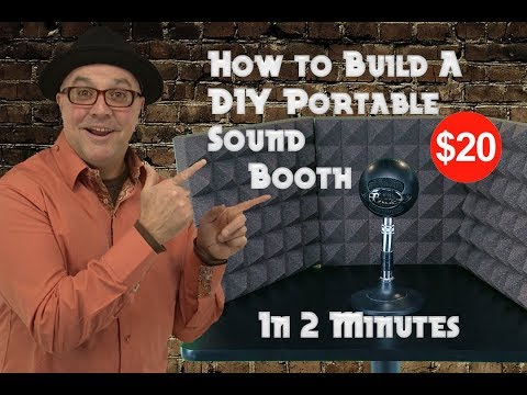 How to Build a DIY Portable Sound Booth for $15