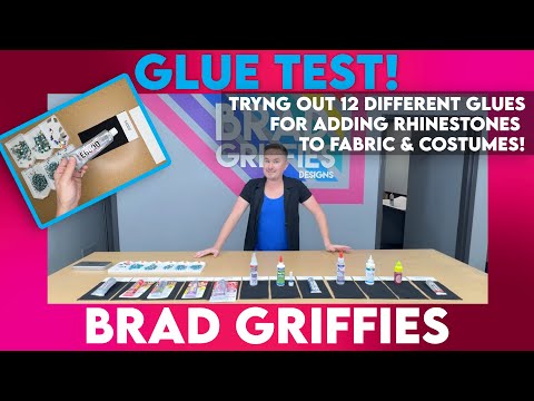 GLUE TEST! Testing 12 Glues to add Rhinestones to Fabric and Costumes!