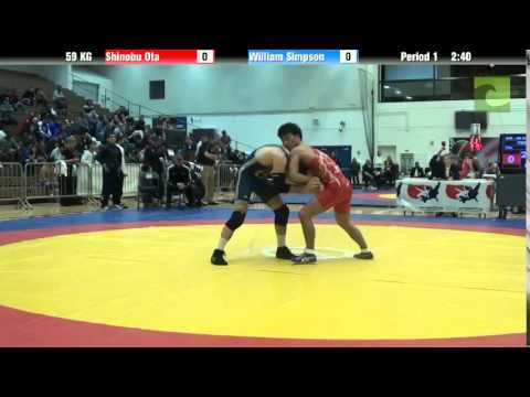 59 KG R16 - Shinobu Ota (Japan) vs. William Simpson (Army)