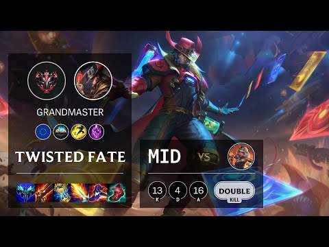 Twisted Fate Mid vs Qiyana - EUW Grandmaster Patch 11.14