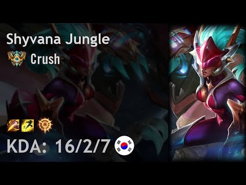Shyvana Jungle vs Fiddlesticks - Crush vs Deft - KR Challenger Patch 8.1