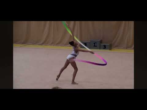 Paula Budrikaite ribbon 2019 Lithuanian Championships 1st place