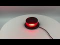 Červený LED maják 12/24V - 18x 1W LED / magnet / ECE R10 (ø112 x 46 mm) - Video Youtube