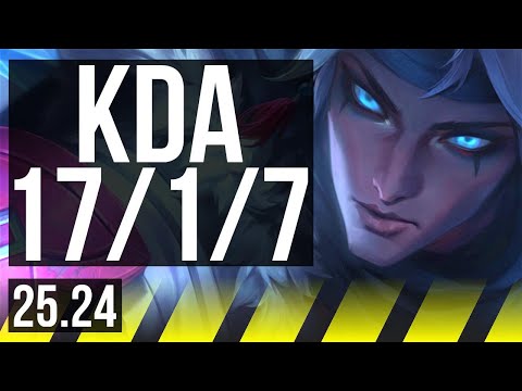 VARUS & Seraphine vs JHIN & LeBlanc (ADC) | Good KDA: 17/1/7, First Strike | KR Master | 25.24