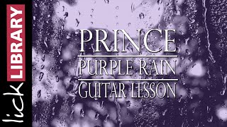 Prince Purple Rain Guitar Lesson