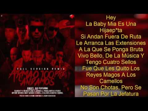 Anuel AA Ft. Almighty❌Ñengo Flow❌Pusho & Más - Armao 100pre Andamos (Full Version Remix)(Letra)