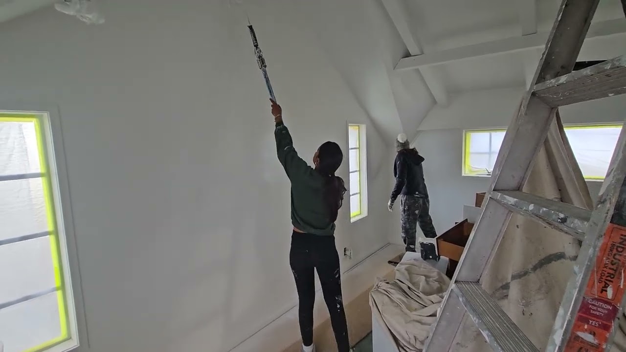 Professional Interior Wall Painting | Roller Painting Technique | Flip House Painting