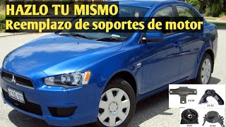 Como reemplazar soportes de motor y transmision ( Lancer, outlander 2008+) (Detallado)