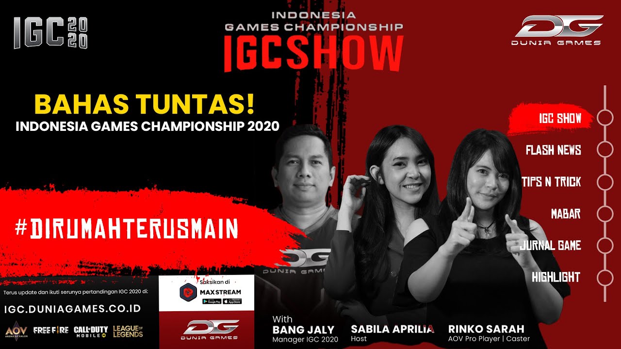 BAHAS TUNTAS! INDONESIA GAMES CHAMPIONSHIP 2020 | IGC SHOW EPS.3