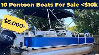 10 Pontoon Boats For Sale Under $10,000 In The USA