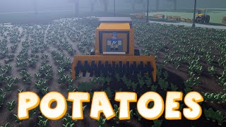 Farming and Selling Potatoes! Roblox Farming with Friends!