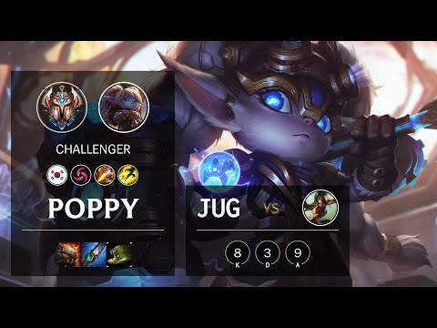 Poppy Jungle vs Nidalee - KR Challenger Patch 10.13