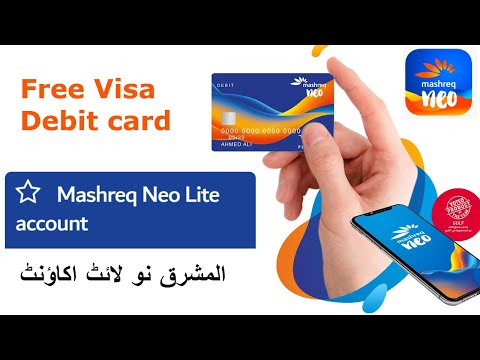 Mashreq Neo lite account | zero balance account | Free bank visa card Video