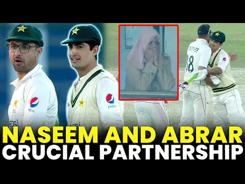 Naseem Shah & Abrar Ahmed's Crucial Partnership | Pakistan vs New Zealand | Test | PCB | MZ2A