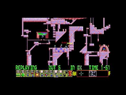 Lemmings custom - "Lemming Storage Facility" by Gronkling ( Lemmix version )
