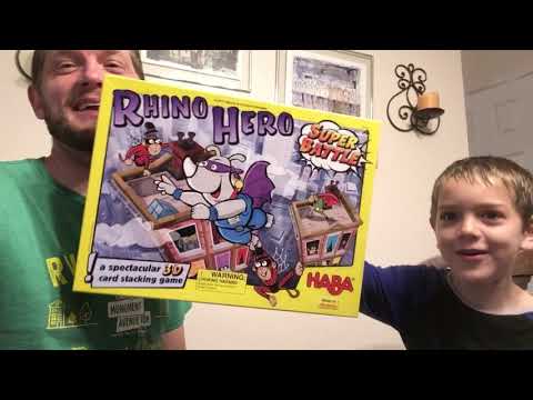 One-minute Board Game Reviews: Rhino Hero Super Battle!