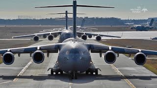 24 Largest Cargo Aircraft Launch From a Single Base - C-17 Globemaster III