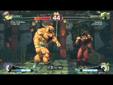 2010 1107 Kiryu Tsukimiya（Guy）VS zangitan(Zangief)