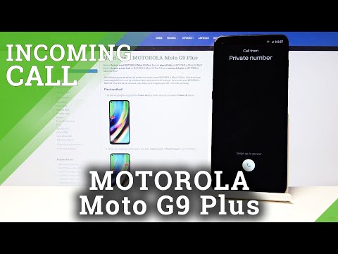 How Incoming Call Look like in Motorola Moto G9 Plus - Presentation
