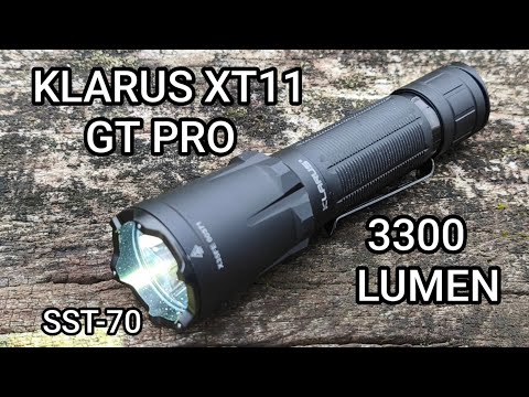 Klarus XT11GT Pro V3 taktische Led Taschenlampe 3300 Lumen SST-70 Review Test Flashlight Beamshots 