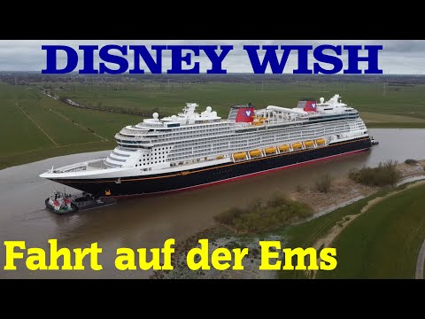 Spektakuläre Ems-Überführung DISNEY WISH ab Meyerwerft Papenburg am 30.03.2022