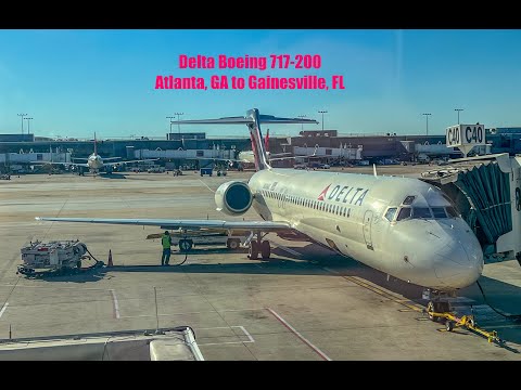 4K - Delta Boeing 717-200 Blasting Out of Atlanta to Gainesville - w/ Air Traffic Control Audio