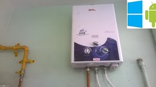 208) Surya PNG gas water heater unboxing