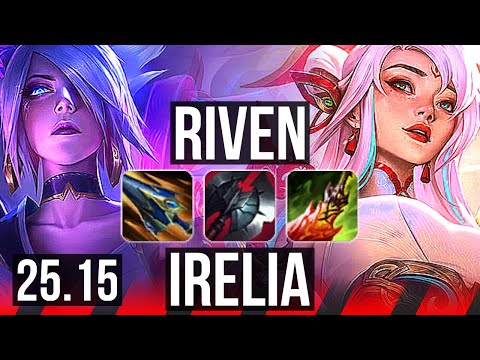 RIVEN vs IRELIA (TOP) | 7 solo kills, Legendary, 13/3/4 | KR Master | 25.15