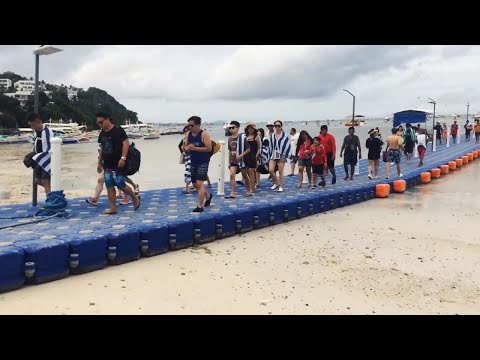 Bolabog Beach | An Influx of Chinese and Korean Visitors Arriving from the Temp Floating Jetty