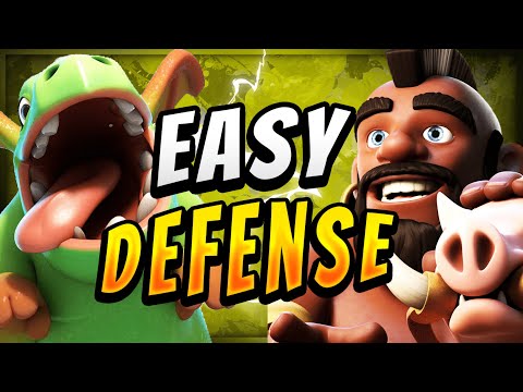 UNBREAKABLE DEFENSE! STRONGEST HOG CONTROL DECK  — Clash Royale