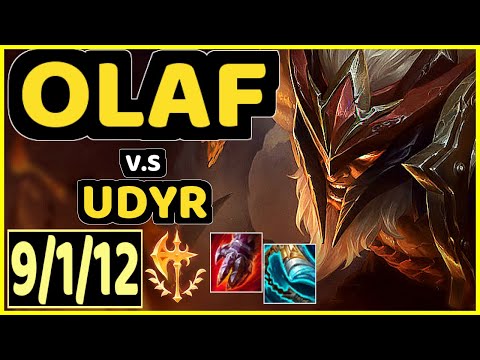 OLAF vs UDYR - 9/1/12 KDA JUNGLE CHALLENGER GAMEPLAY - KR