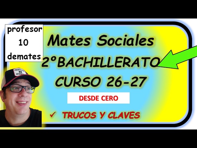 Vídeo relacionado con Matemáticas aplicadas a las Ciencias Sociales II. (Operación Mundo)