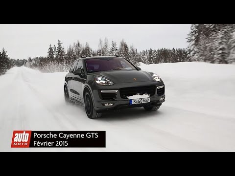 Porsche Cayenne GTS 2015 : essai vidéo sur la neige avec auto-moto.com