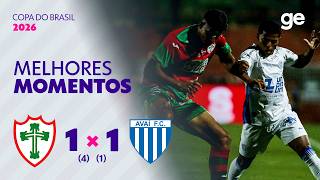 PORTUGUESA 1 (4) X (1) 1 AVAÍ | MELHORES MOMENTOS | COPA DO BRASIL 2026 | ge.globo