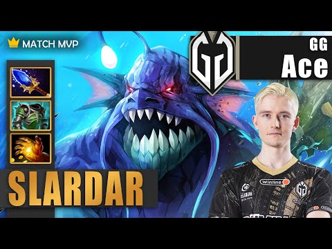 Slardar Offlane | GG.Ace | STANDARD OFFLANE BUILD MIDAS 1ST ITEM | 7.34c Gameplay Highlights