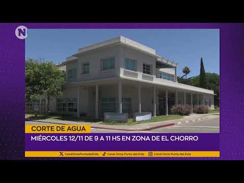 Corte de agua en El Chorro
