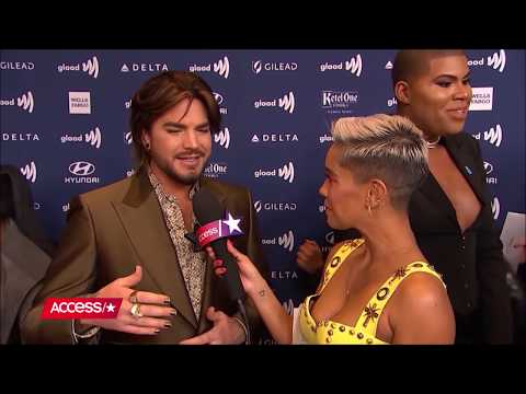 Access Hollywood entrevista Adam Lambert no Red Carpet do GLAAD 2019 – 28/03/19 - legendado