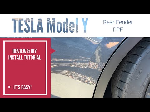 How to Install Fender PPF on a Tesla Model Y, #modely, #aosk