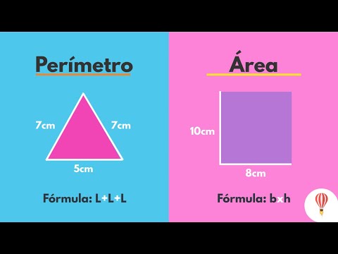Perímetro y área, para niños Diferencias entre área y perímetro 📏