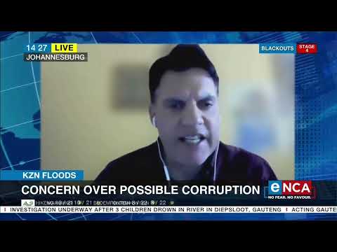 KZN Floods Concern over possible corruption