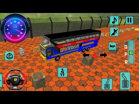 Police Prisoner Bus Transport Simulator 3D US Police Bus Service Driver - Android GamePlay