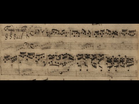 J.S Bach - Fugue in G minor, BWV 578 {w/ Manuscript score}