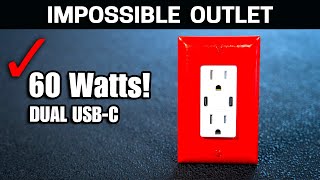Most Powerful USB Outlet you can buy that won't burn your house down - Leviton 60 Watt