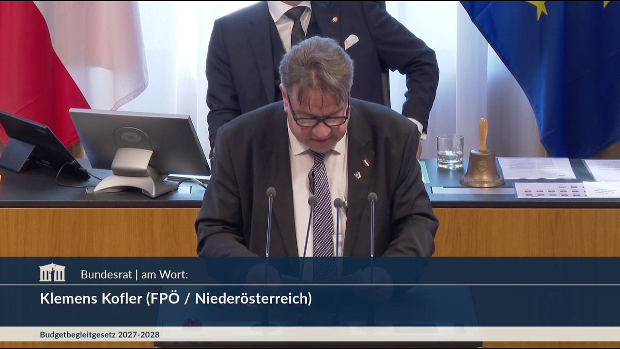 Klemens Kofler - Budgetbegleitgesetz 2027-2028 - 16.7.2026