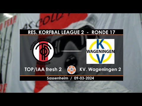 TOP/IAA fresh 2 tegen KV. Wageningen 2 op zaterdag 9 maart 2024