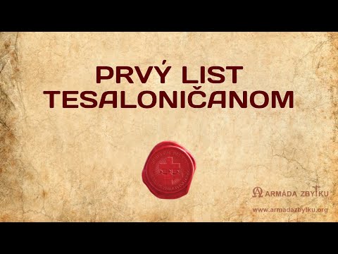 Prvý list Tesaloničanom - Biblia SK
