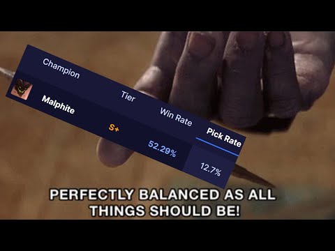 STOP BUILDING MALPHITE WRONG! MALPHITE IS PERFECTLY BALANCED AND NEEDS NO NERFS
