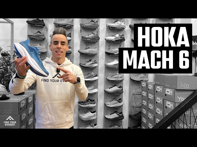 Vídeo relacionado con Hoka One One 1147790-BWHT Mach 6 Hombre Black/White EU 42